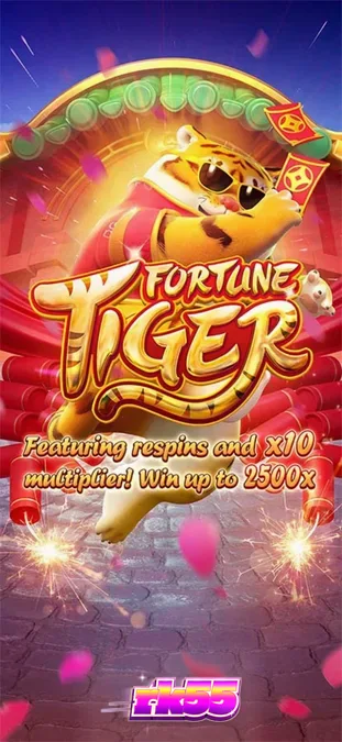 Tampilan visual slot Fortune Tiger dengan nuansa emas dan merah yang meriah